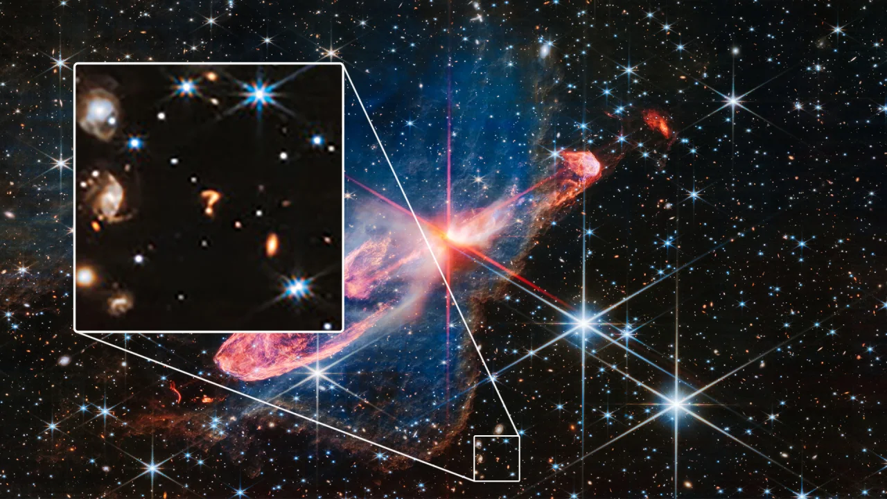 James Webb Telescope Captures Glowing Question Mark